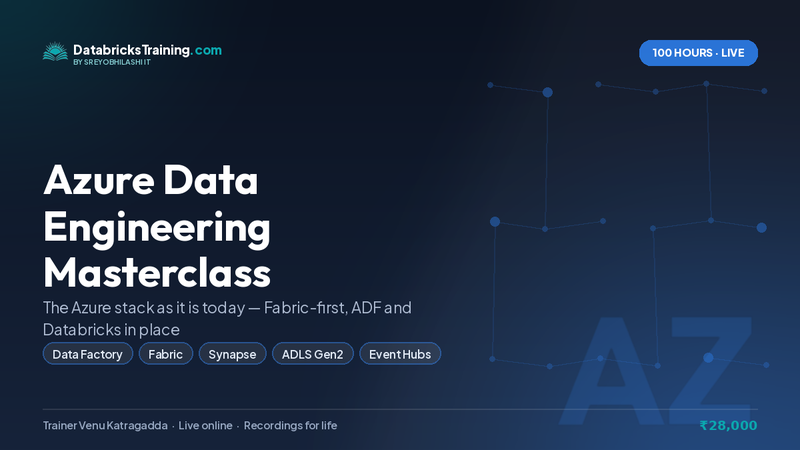 Azure Data Engineering Masterclass course banner