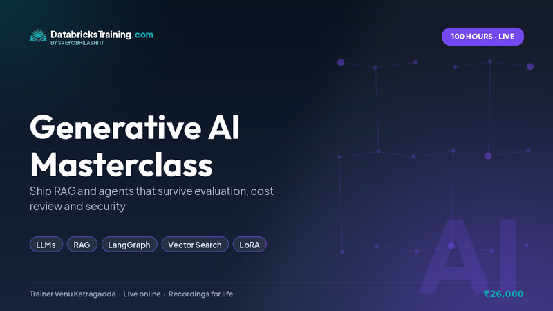 Generative AI Masterclass course banner